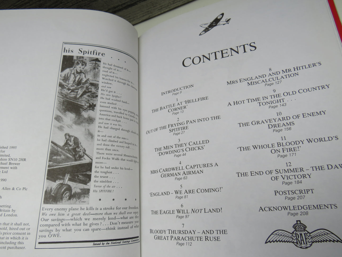 The Spitfire Summer The People's-Eye View of the Battle of Britain By Peter Haining 1995