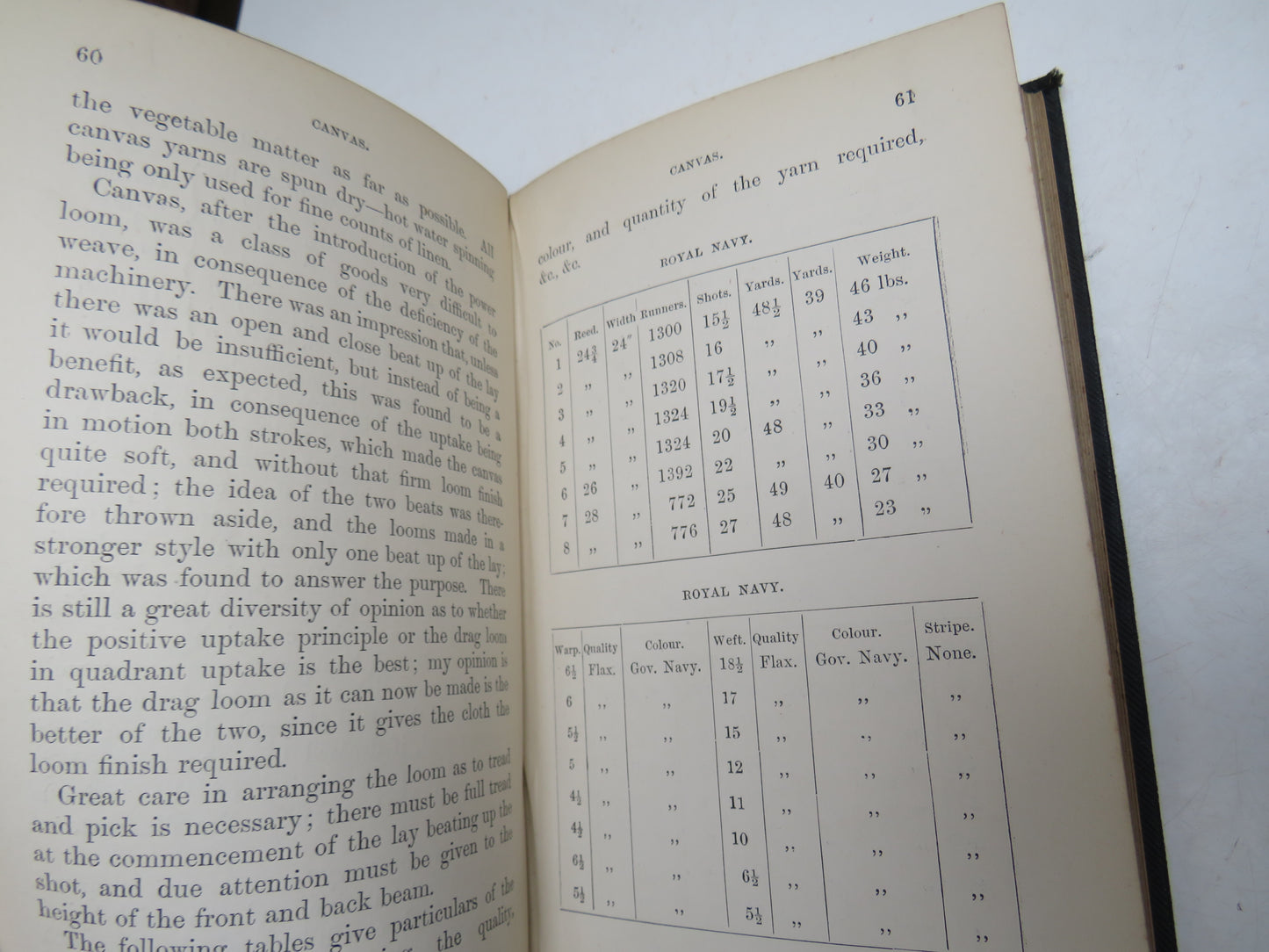 The Theory and Practice of the Art of Weaving Linen and Jute Manufactures By Power Loom With Tables and Calculations By William Leggatt 1893