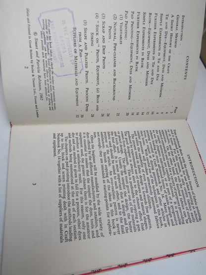Simple Fabric Printing By Stuart and Patricia Robinson 1962 Vintage Book book image 4