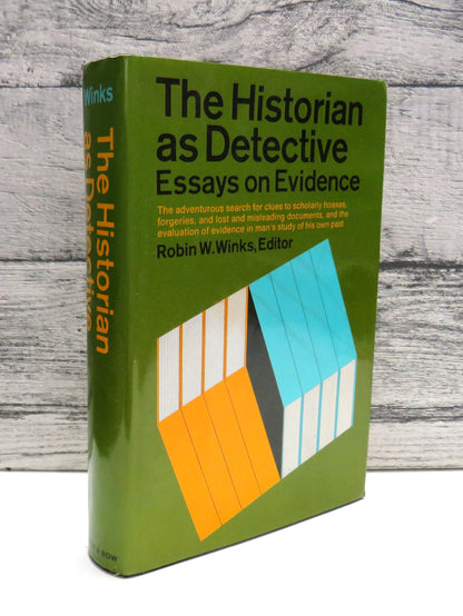 The Historian as Detective Essays On Evidence, Robin W. Winks Editor 1969 book front cover