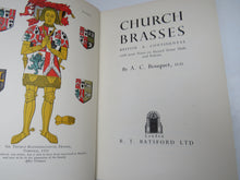 Load image into Gallery viewer, Church Brasses British &amp; Continental With Some Notes on Incised Stone Slabs and Indents By A. C. Bouquet 1956 1st Edition Book
