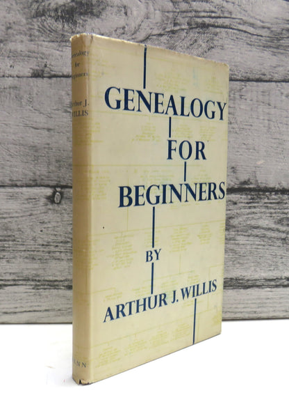Genealogy For Beginners By Arthur J. Willis 1955 book front cover