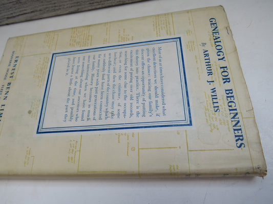 Genealogy For Beginners By Arthur J. Willis 1955