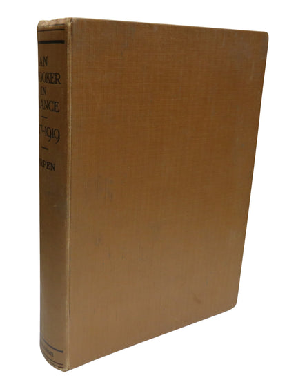An Onlooker In France 1917-1919 By Sir William Orpen 1924 Antique Book WWI book front cover