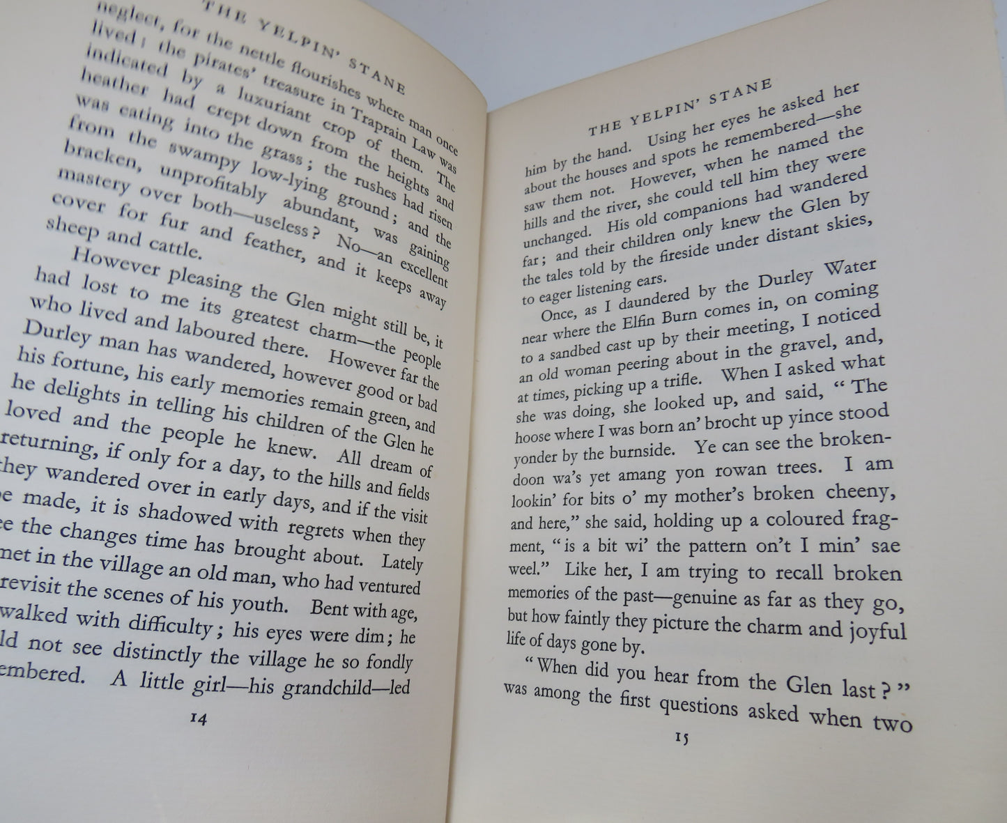 The Yelpin' Stane, Stories of Scottish Village Life, by William C. Fraser, 1928