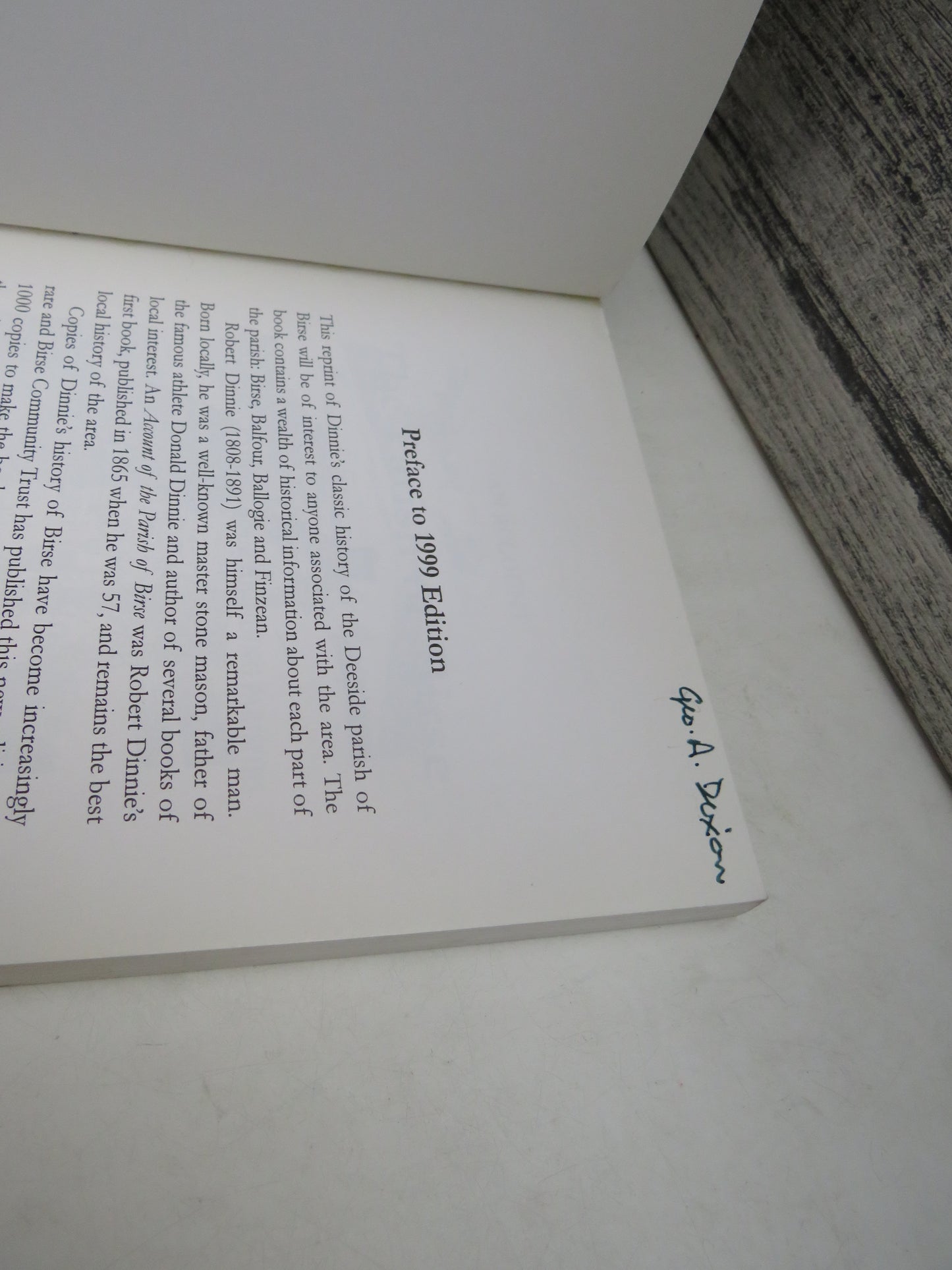 An Account of The Parish of Birse Historical, Statistical & Antiquarian; Also Brief Notices of the Surrounding Parishes By Robert Dinnie 1999