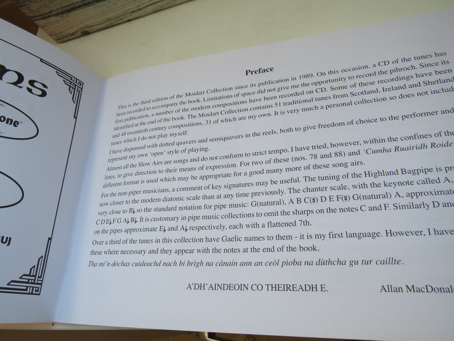 The Moidart Collection, Bagpipe Music, A Cheud Ceud (The First Hundred) by Allan MacDonald, 2006
