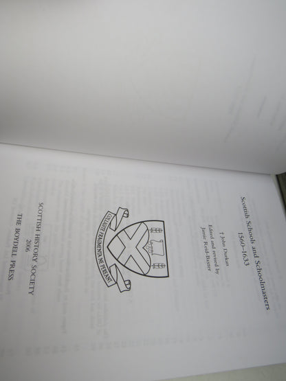 Scottish Schools and Schoolmasters 1560-1633 By John Durkan 2006 book image 6