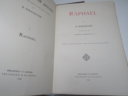 Monographs On Artists Raphael By H. Knackfuss Translated by Campbell Dodgson 1899 book image 4