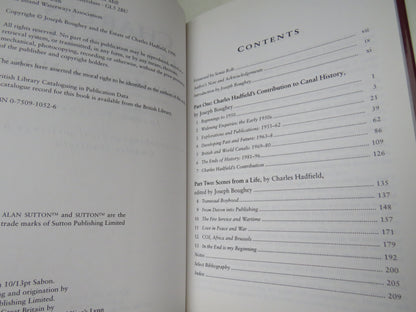Charles Hadfield Canal Man and More By Joseph Boughey 1998 book image 6