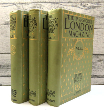 The Harmsworth Monthly Pictorial Magazine, Volumes I-III, 1898-9, 3 Volume Set book front cover