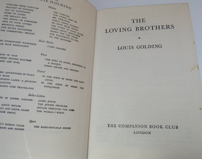 The Loving Brothers by Louis Golding, 1953 book image 3