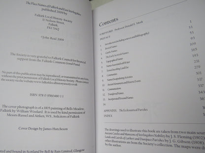 The Place Names of Falkirk and East Stirlingshire By John Reid 2009 Author Signed book image 6