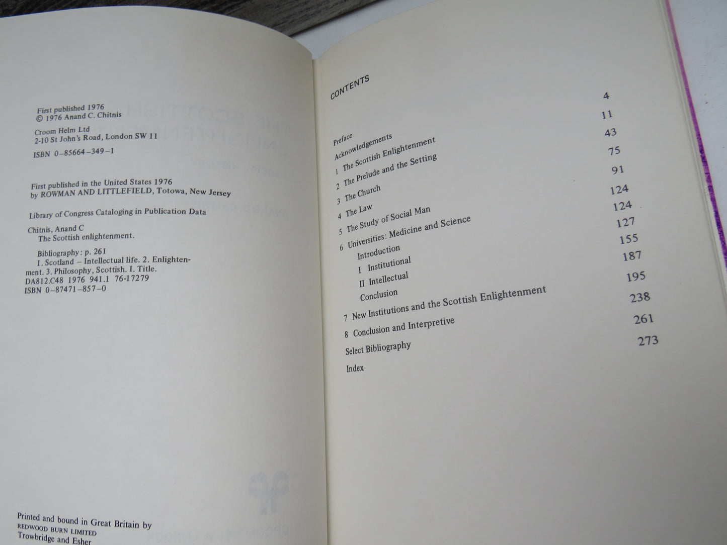 The Scottish Enlightenment A Social History By Anand C. Chitnis 1976