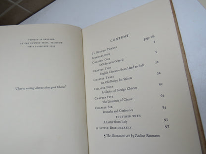A Little Book of Cheese By Osbert Burdett 1935 1st Edition Book book image 3