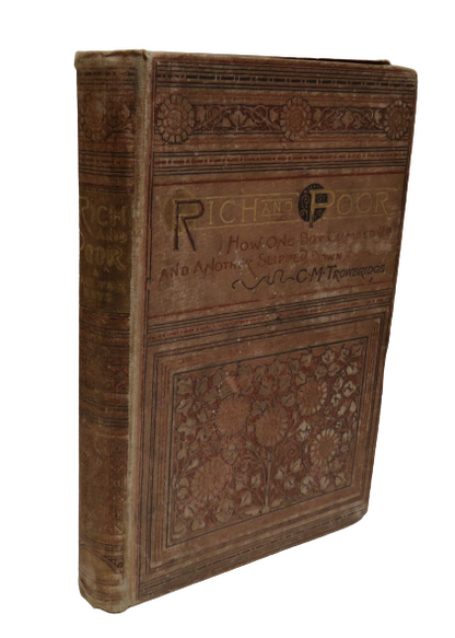 Rich and Poor A Tale For Boys By C.M.Trowbridge 1892 book front cover
