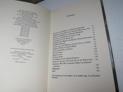 The Prophecies of The Brahan Seer Coinneach Odhar Fiosaiche By Alexander Mackenzie 1984 book image 5