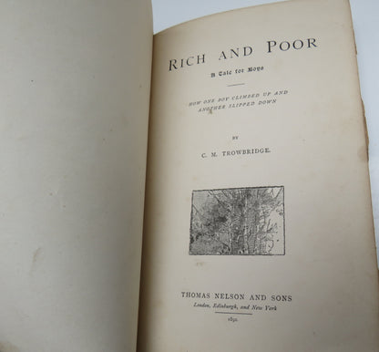 Rich and Poor A Tale For Boys By C.M.Trowbridge 1892 book image 5