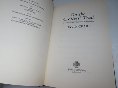 On The Crofter's Trail In Search of The Clearance Highlanders By David Craig 1990 book image 3