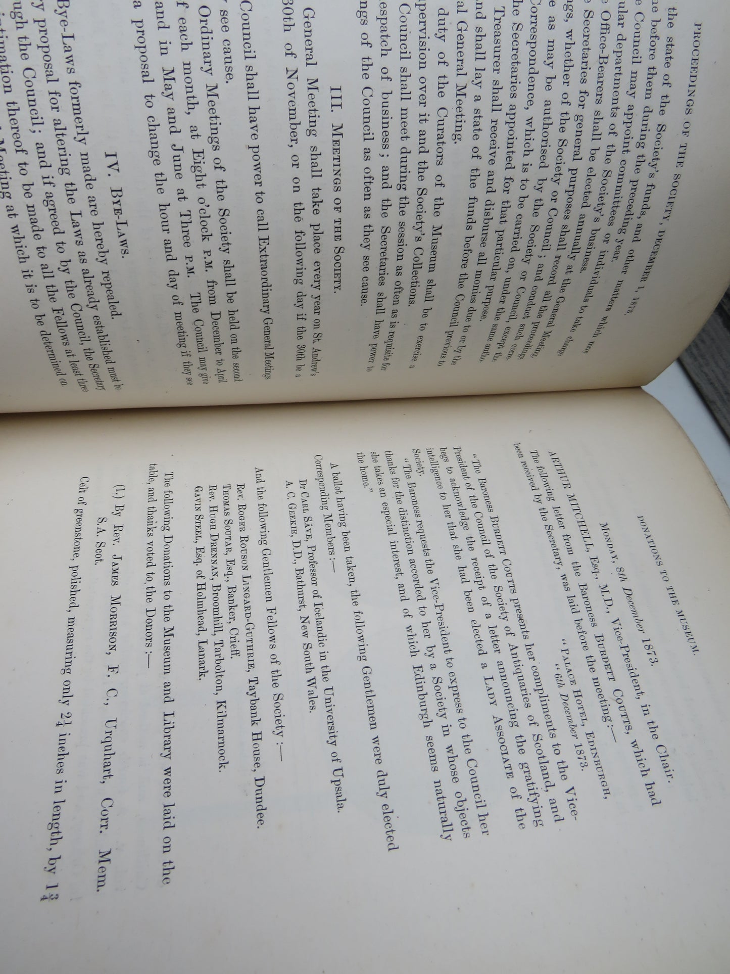 Proceedings Of The Society of Antiquaries of Scotland Ninety-Fourth Session, 1873-74 Vol X. Part II 1875