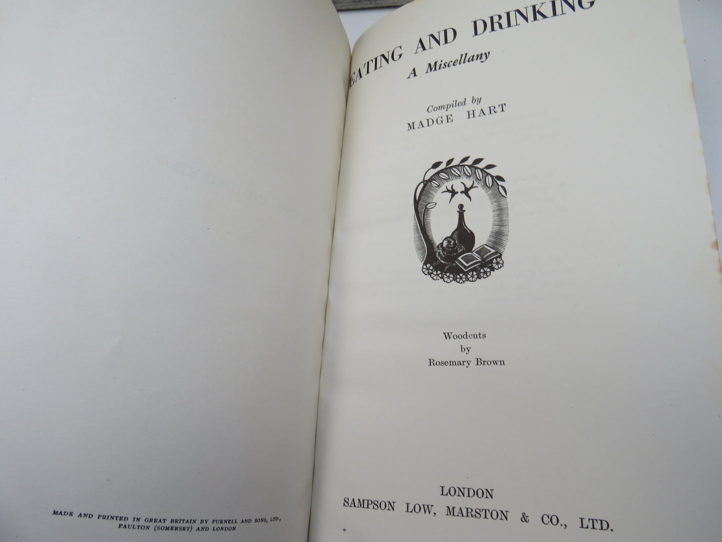 Eating and Drinking A Miscellany Compiled By Madge Hart