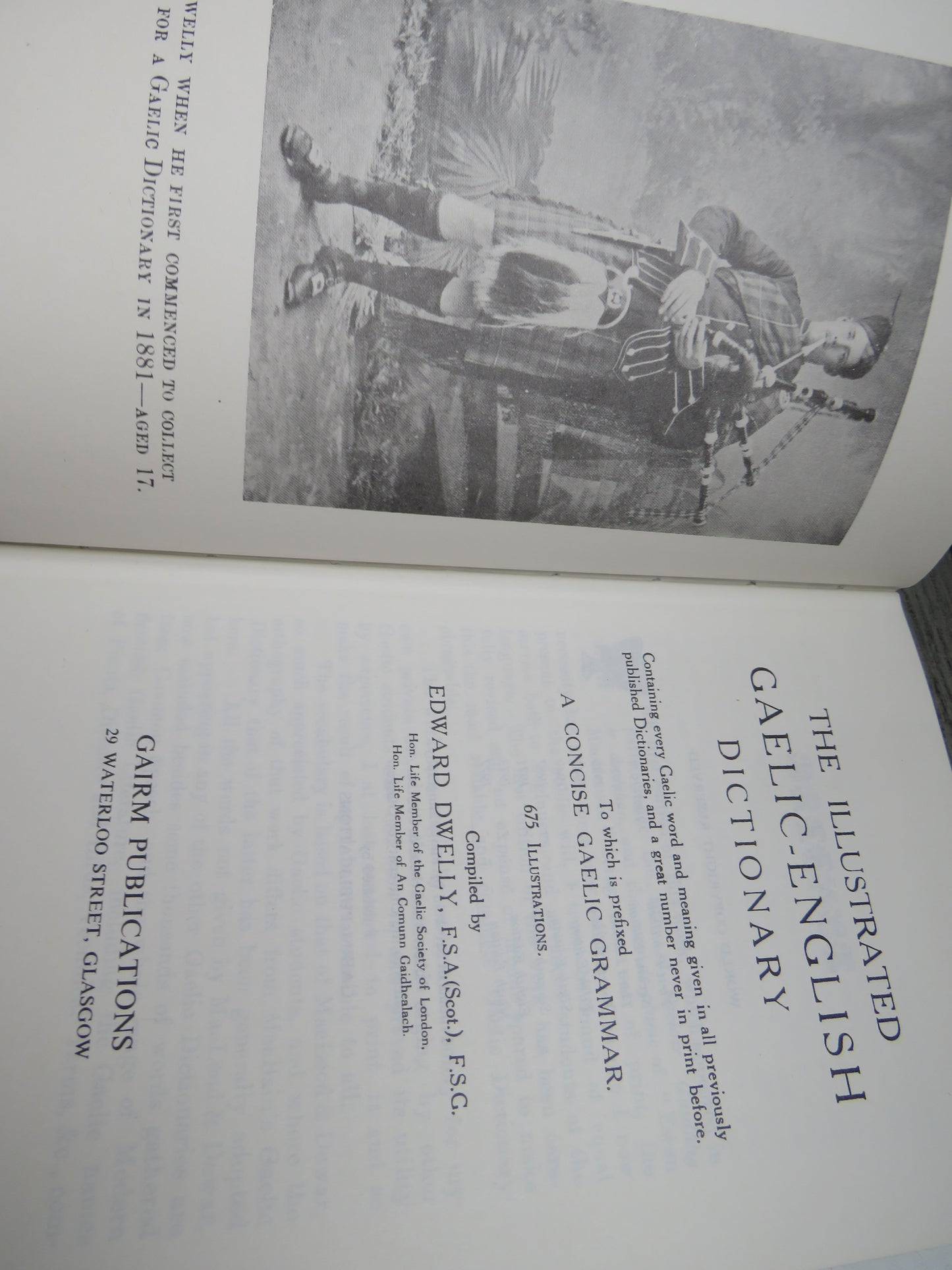 The Illustrative Gaelic-English Dictionary Compiled By Edward Dwelly  1977
