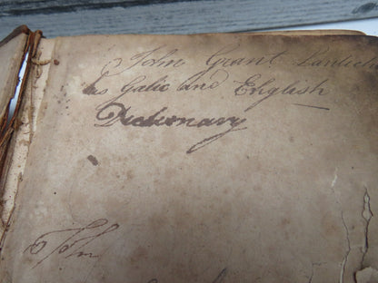 Historical 19thC Scottish Book With Gun Shot A Dictionary of The Gaelic Language In Two Parts 1833 I book image 7