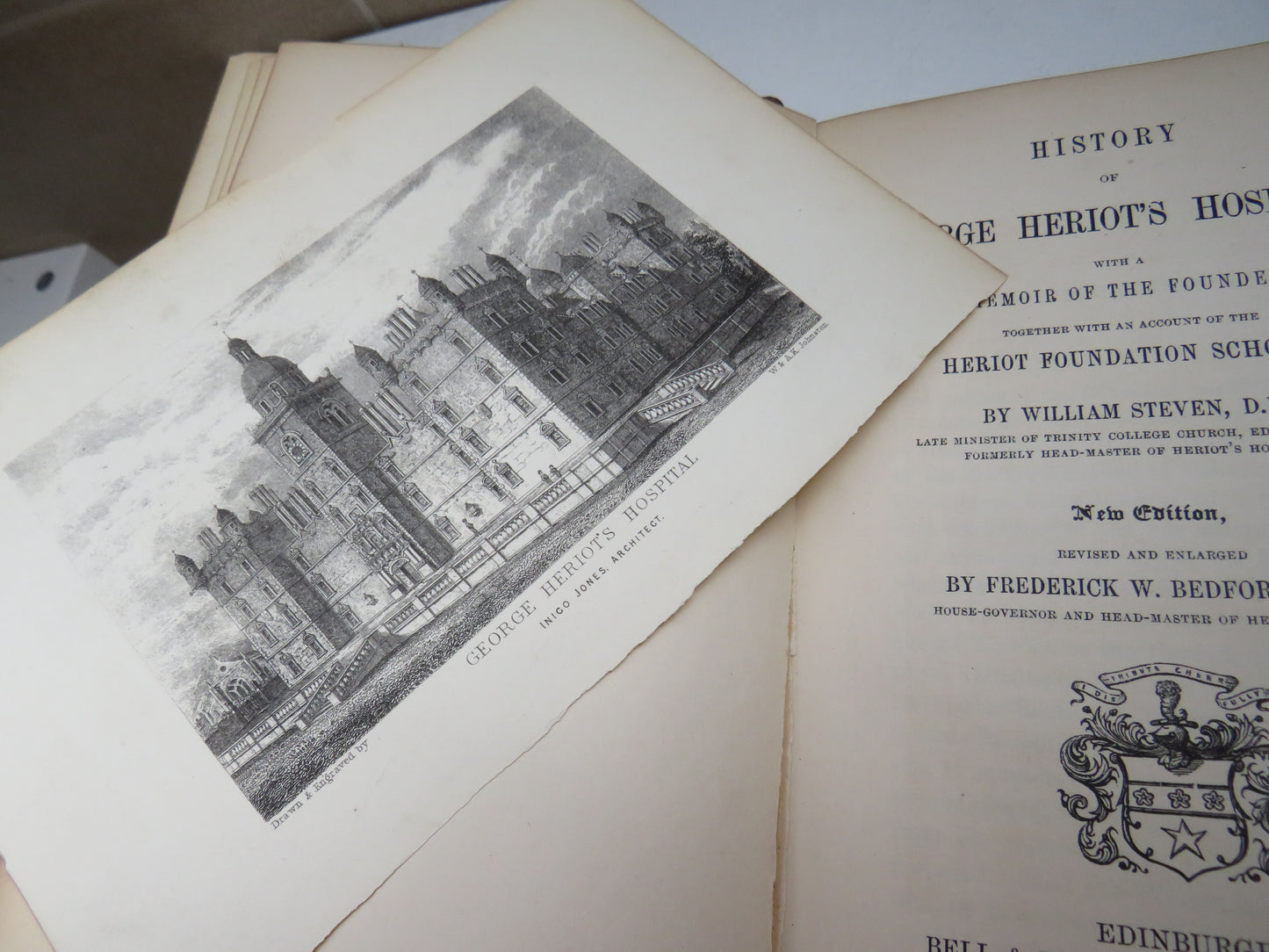 History of George Heriots Hospital With A Memoir of the Founder Together With An Account Of The Heriot Foundation Schools By William Steven 1859