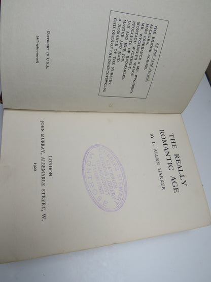 The Really Romantic Age By L. Allen Harker 1922 book image 4