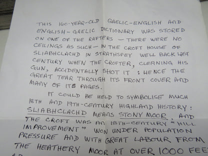 Historical 19thC Scottish Book With Gun Shot A Dictionary of The Gaelic Language In Two Parts 1833 I book image 14