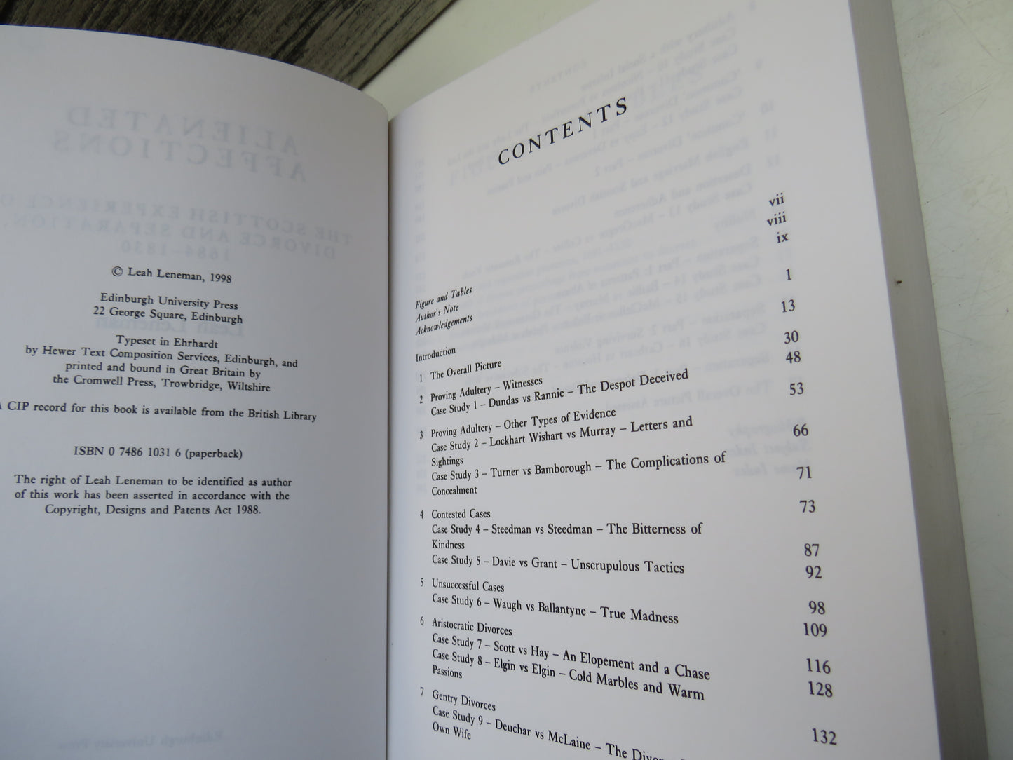 Alienated Affections The Scottish Experience of Divorce and Separation, 1684-1830 By Leah Leneman 1998