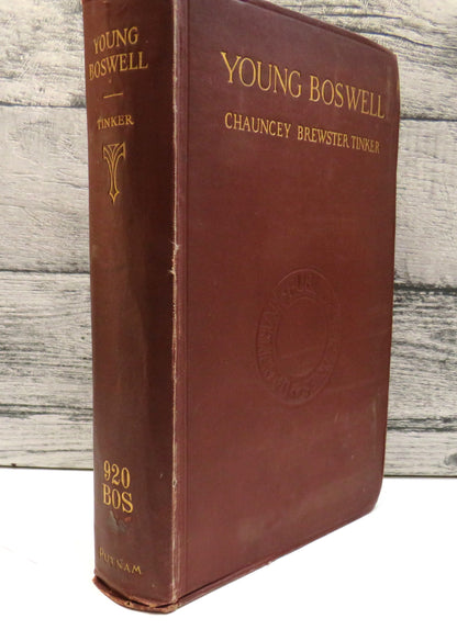 Young Boswell, Chapters on James Boswell the Biograph based largely on new material by Chauncey Brew book front cover