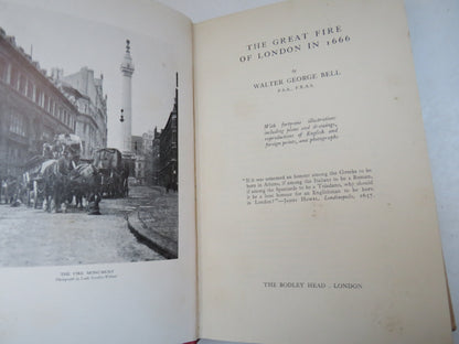The Great Fire of London In 1666 Walter George Bell 1951 book image 2