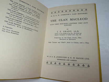 The Clan Macleod With Their Rock-Built Fortress They Have Endured By I. F. Grant 1953 book image 3