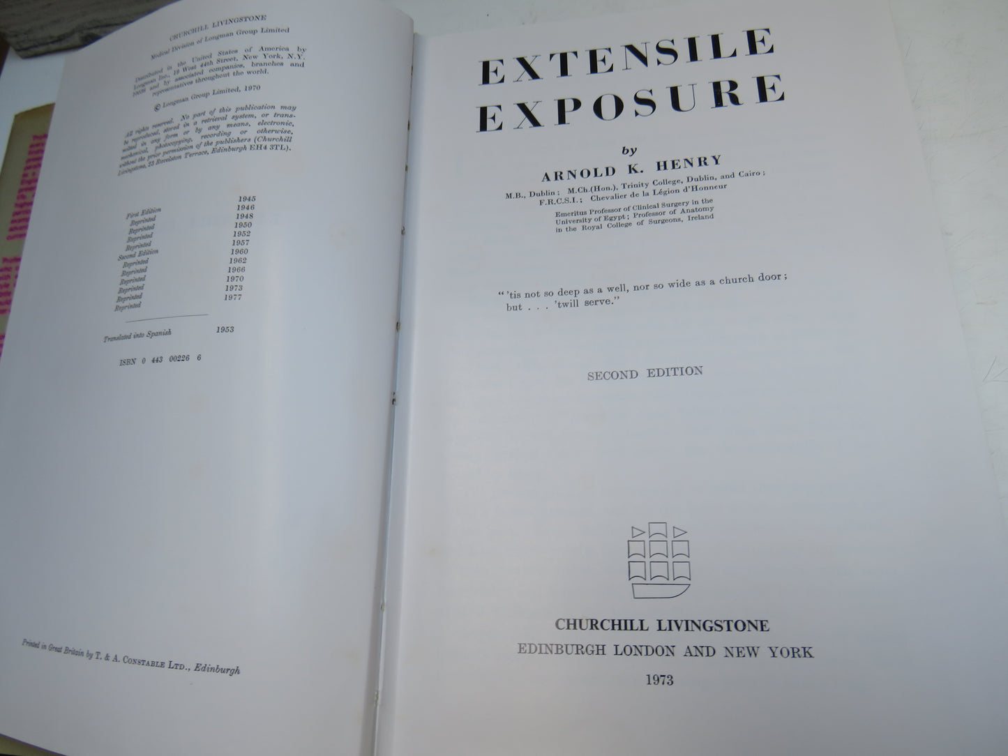 Extensile Exposure By Arnold K. Henry 1973