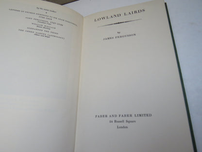 Lowland Lairds By James Fergusson 1949 book image 4
