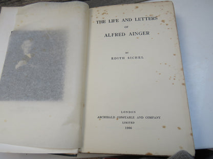 The Life and Letters of Alfred Ainger by Edith Sichel, 1906 book image 4