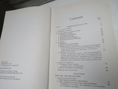 Sociological Writings By Vilfredo Pareto Selected and Introduced By S.E. Finer Translated By Derick  book image 5