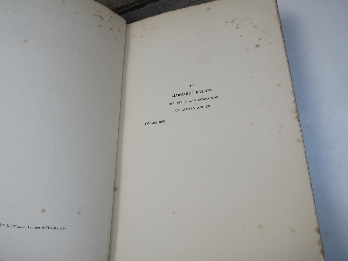 The Life and Letters of Alfred Ainger by Edith Sichel, 1906