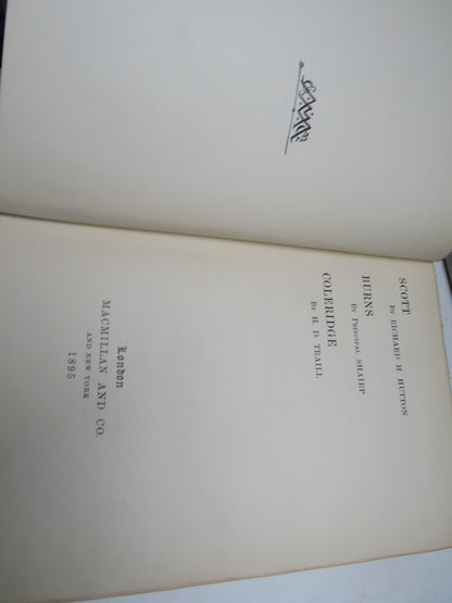 Sir Walter Scott By Richard H. Hutton 1895 book image 4