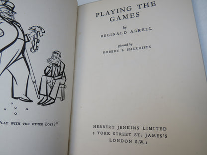 Playing The Games by Reginald Arkell, pictured by R. S. Sherriffs, 1935 book image 4