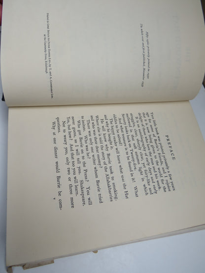 The Greenwood Hat Being A Memoir of James Anon 1885-1887 By J.M. Barrie 1937 book image 5