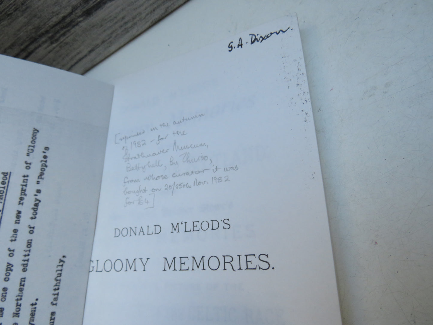 Donald M'Leod's Gloomy Memories In The Highlands of Scotland Versus Mrs. Harriet Beecher Stowe's Sunny Memories