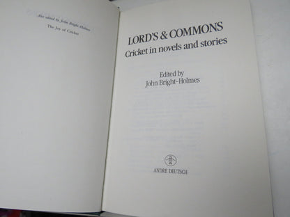 Lord's & Commons Cricket In Novels and Stories Edited By John Bright-Holmes 1988 book image 3