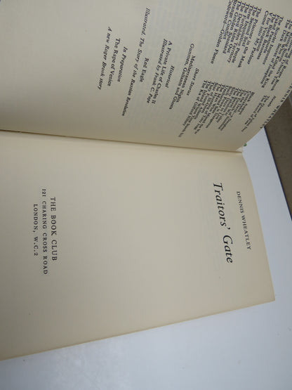 Traitors' Gate By Dennis Wheatley 1958 book image 3