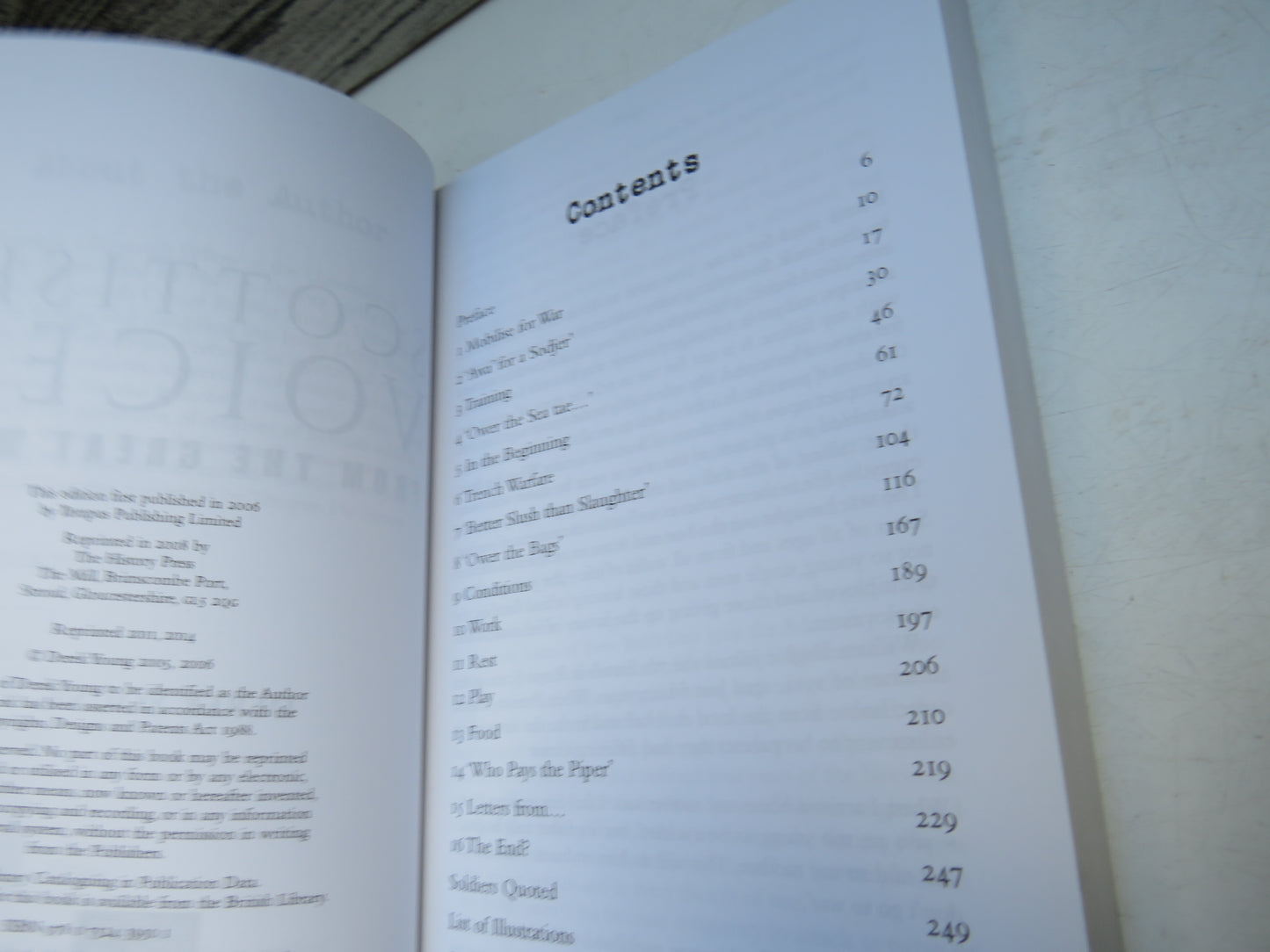 Scottish Voices From The Great War By Derek Young 2008
