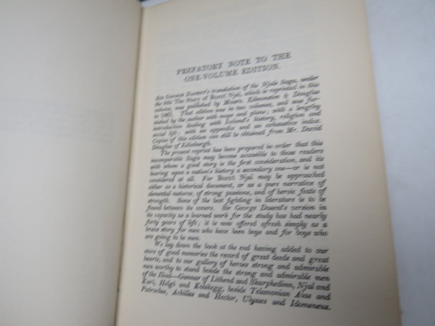 The Story of Burnt Njal From The Icelandic of the Njals Saga By The Late Sir George Webbe Dasent