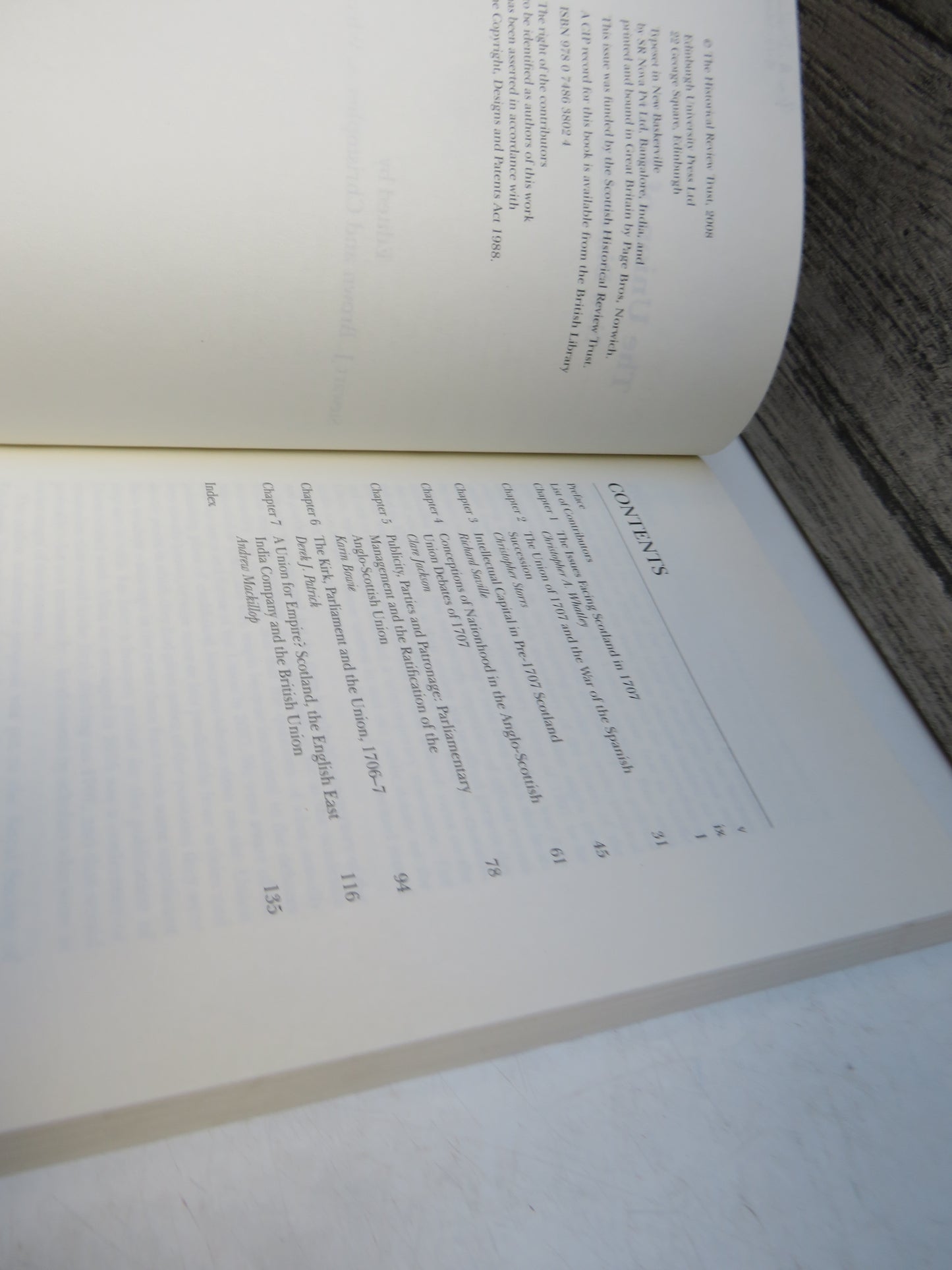 The Union of 1707 New Dimensions Edited By Stewart J. Brown and Christopher A. Whatley 2008