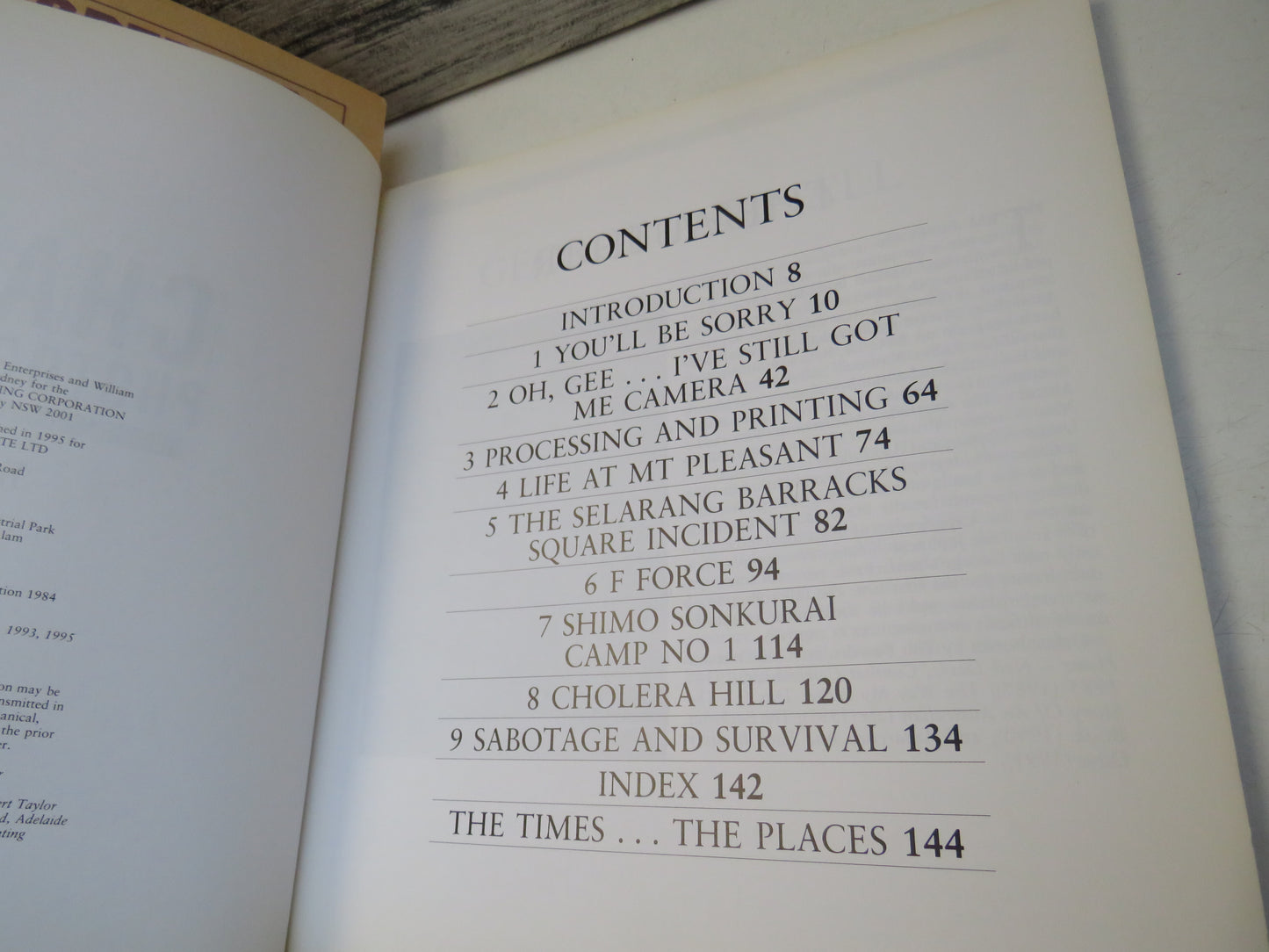 Changi Photographer, George Aspinall's Record of Captivity by Tim Bowden, 1995