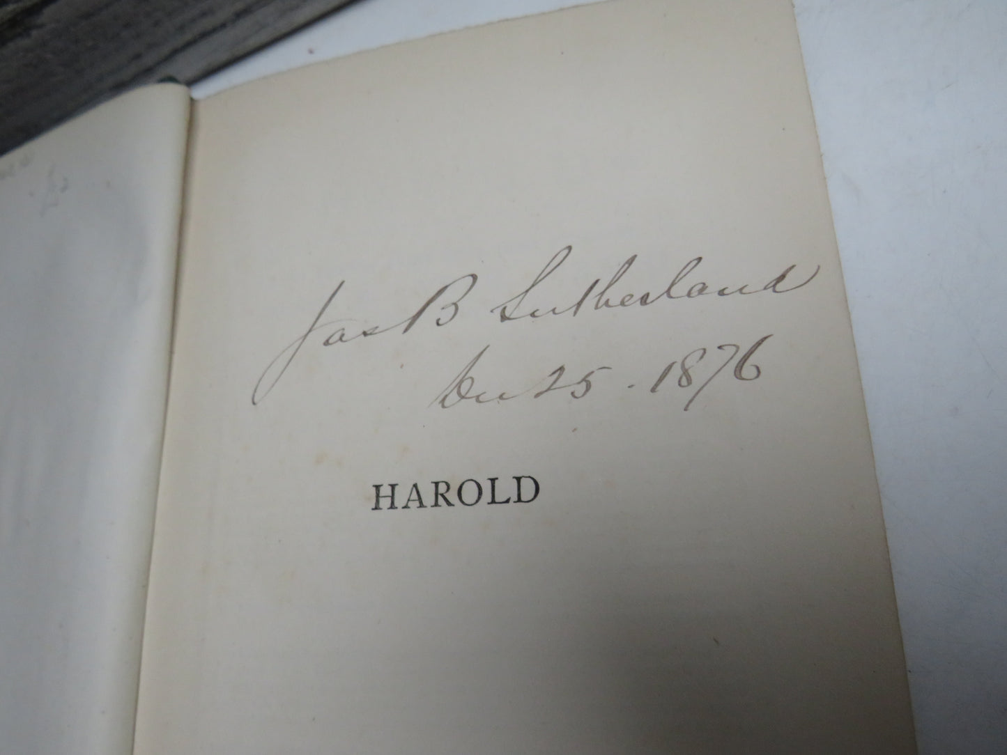 Harold A Drama By Alfred Tennyson 1877